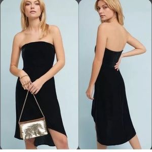 PLENTY BY TRACY REESE Black Velvet Strapless Dress | MP